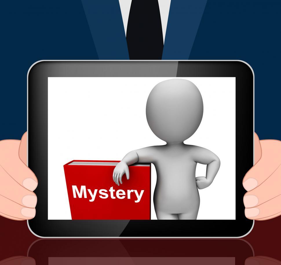 Free Image of Mystery Book And Character Displays Fiction Genre Or Puzzle To S 
