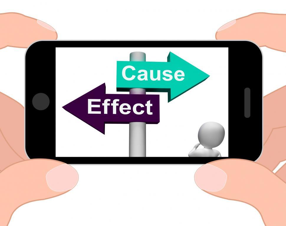 Free Image of Cause Effect Signpost Displays Consequence Action Or Reaction 