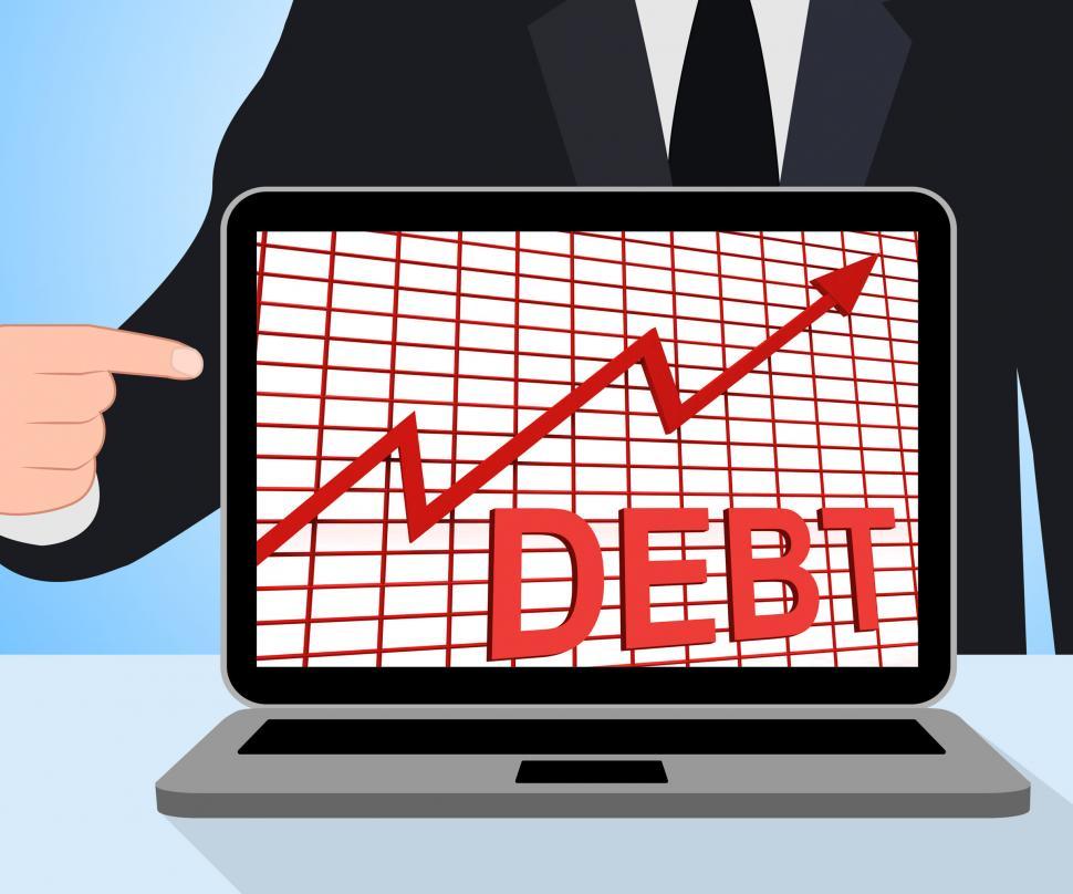 Free Image of Debt Graph Chart Displays Increasing Financial Indebted 