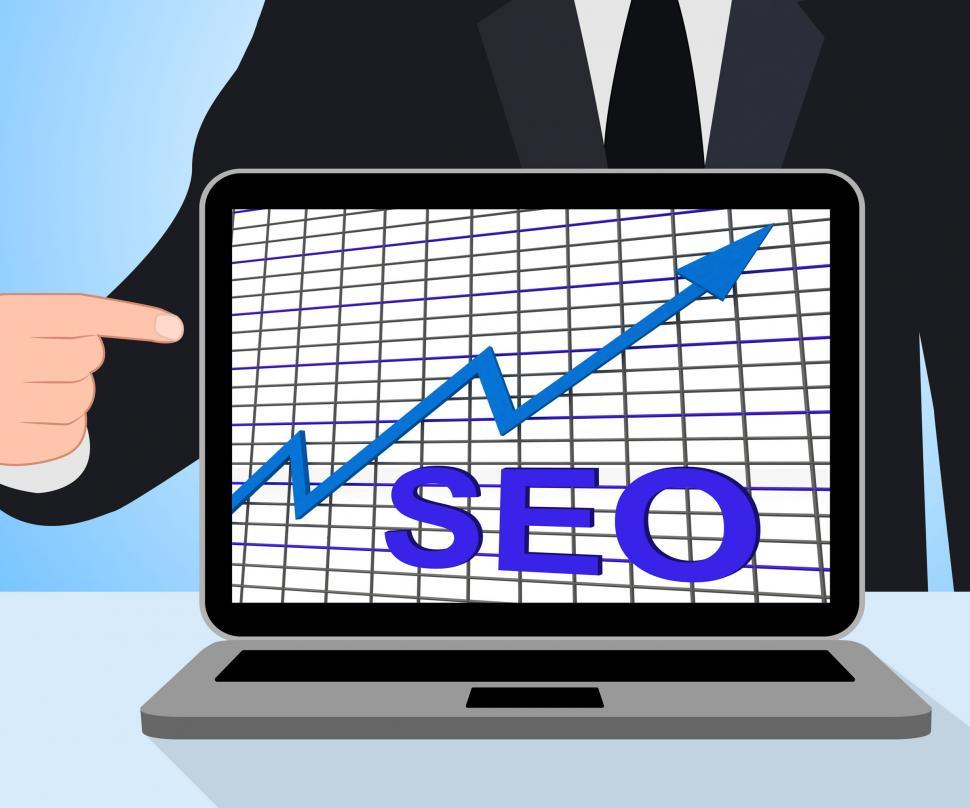 Free Image of SEO Chart Graph Displays Increase Search Engine Optimization 