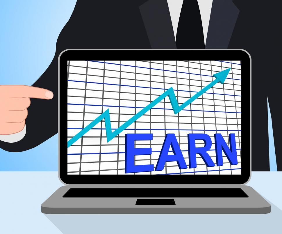 Free Image of Earn Graph Chart Displays Increase Earnings Growing 