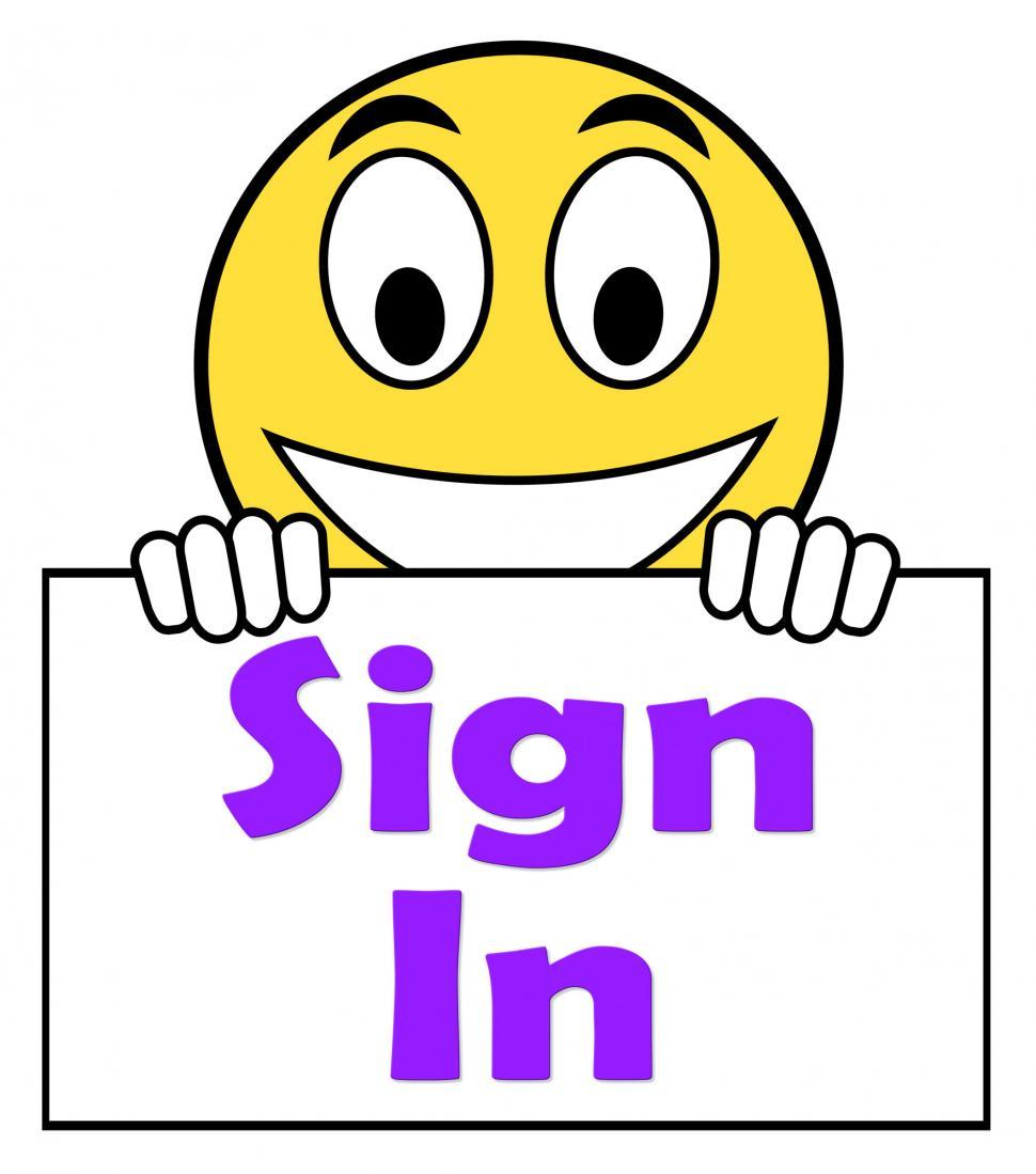 Free Image of Sign In Sign Shows Log On Online 
