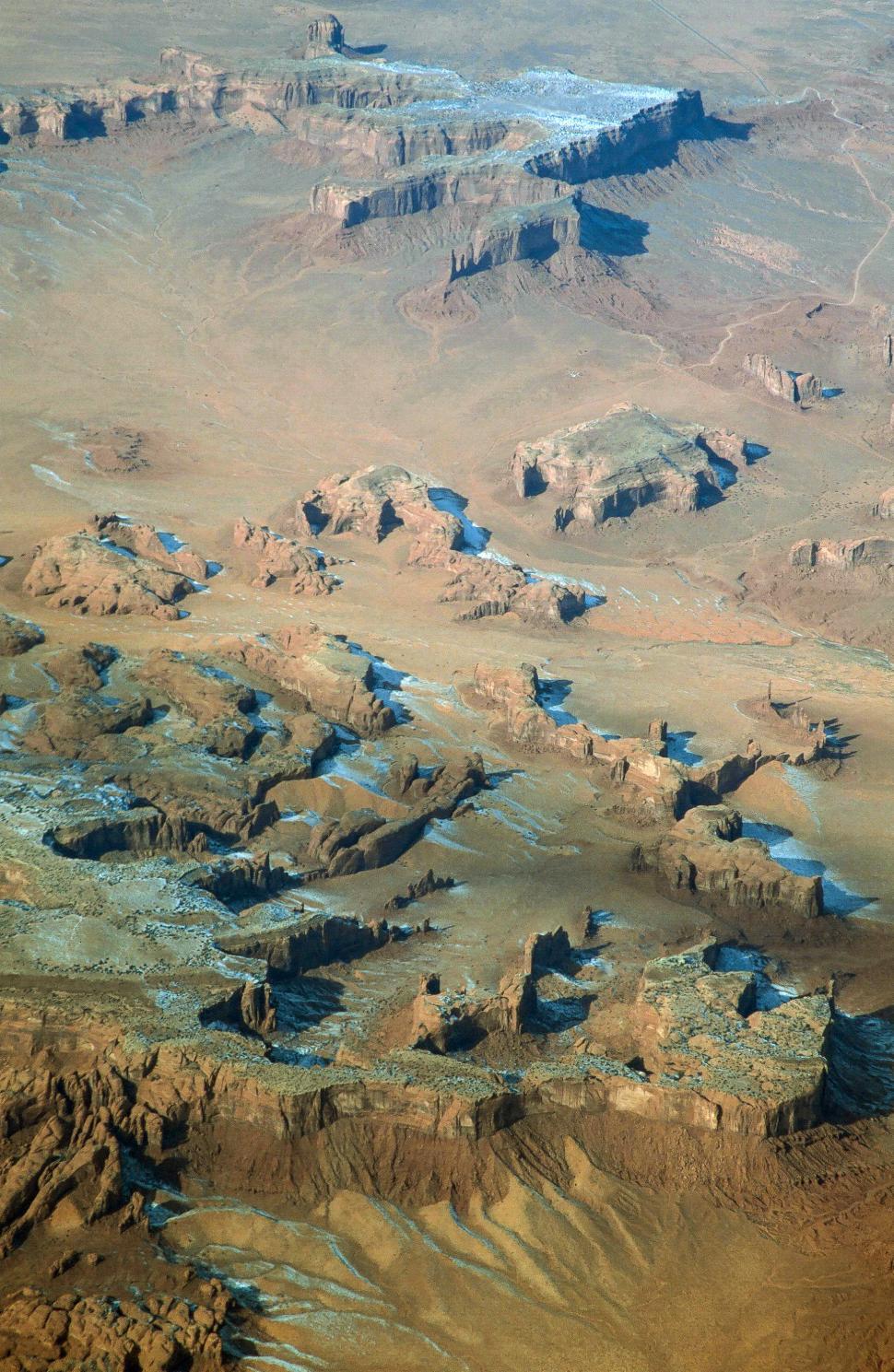 Free Image of Navajo Sandstone Aerial 