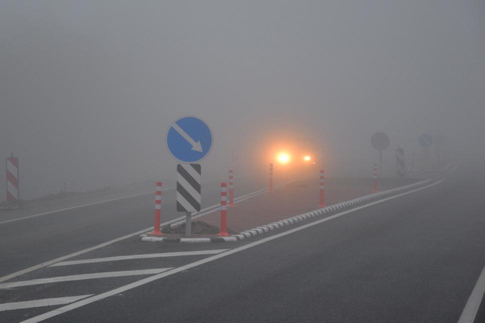 Free Image of Fog on the road  