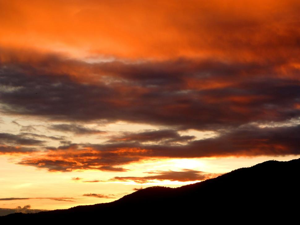 Free Image of sunset sky 