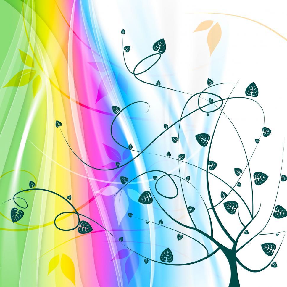 Free Image of Pastel Color Shows Tree Trunk And Abstract 