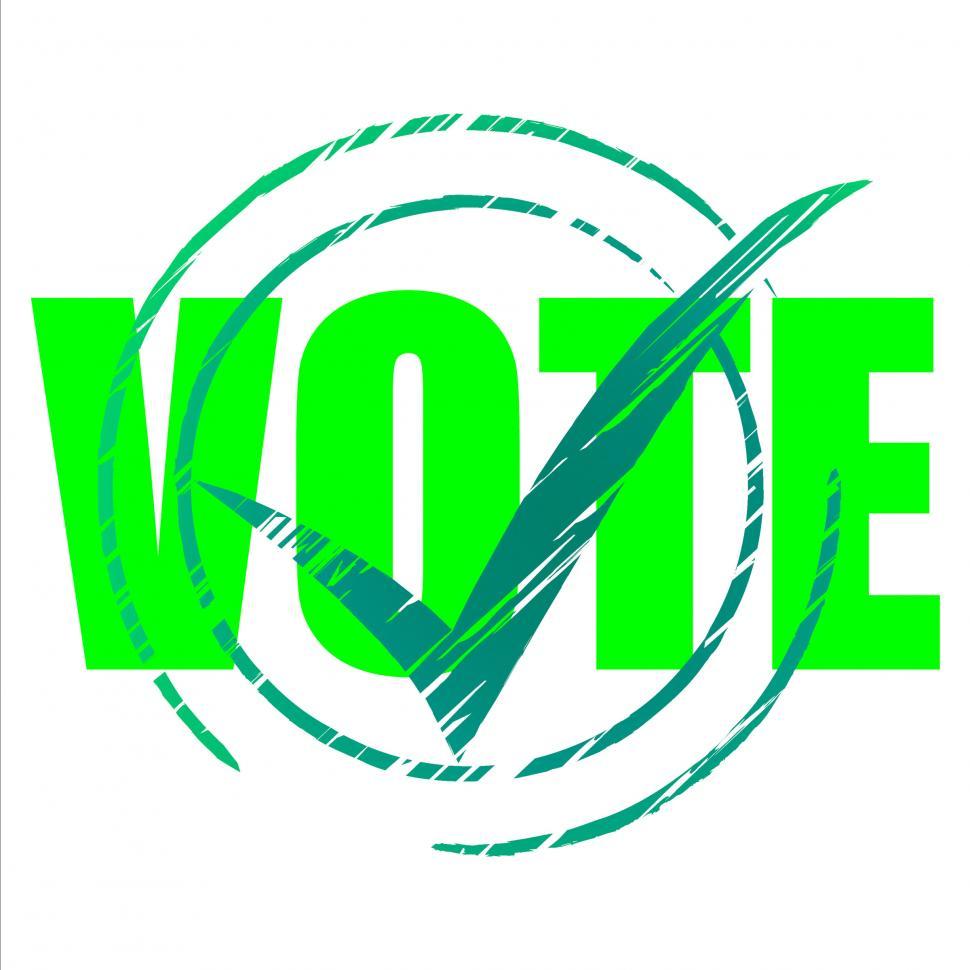 Free Image of Yes Vote Indicates All Right And O.K. 