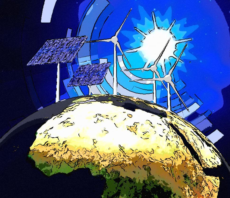 Free Image of Solar Power Represents Earth Friendly And Electric 