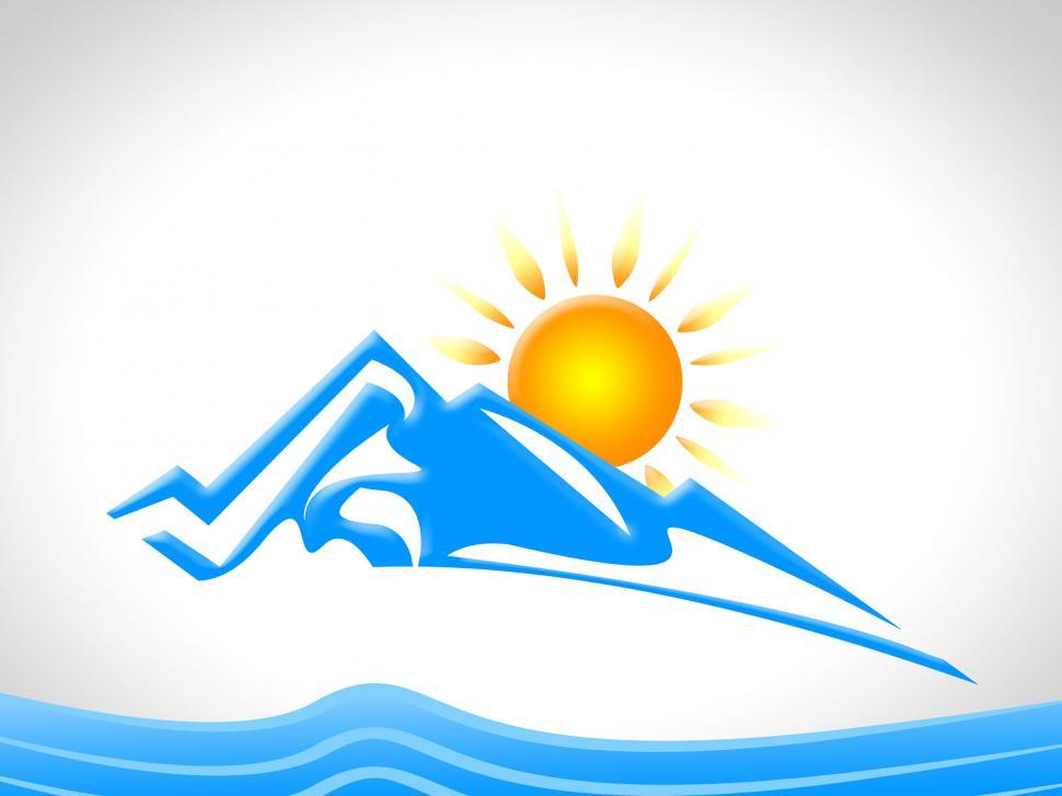 Free Image of Mountain Landscape Shows Snow Flakes And Country 