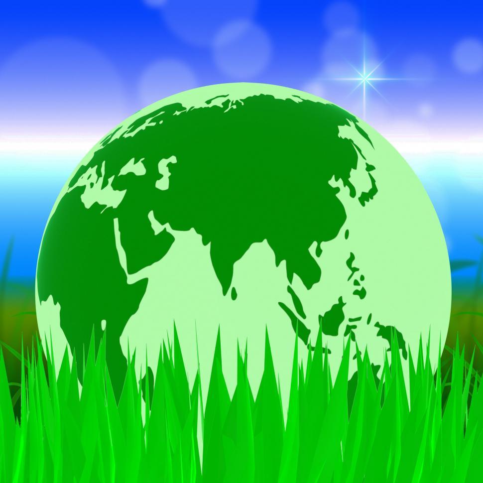 Free Image of Global Nature Shows Planet Globally And Globalise 