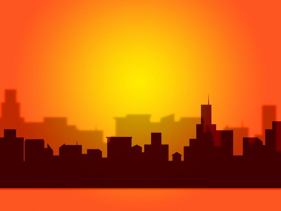 Free Image of Night Evening Means Text Space And Cityscape 
