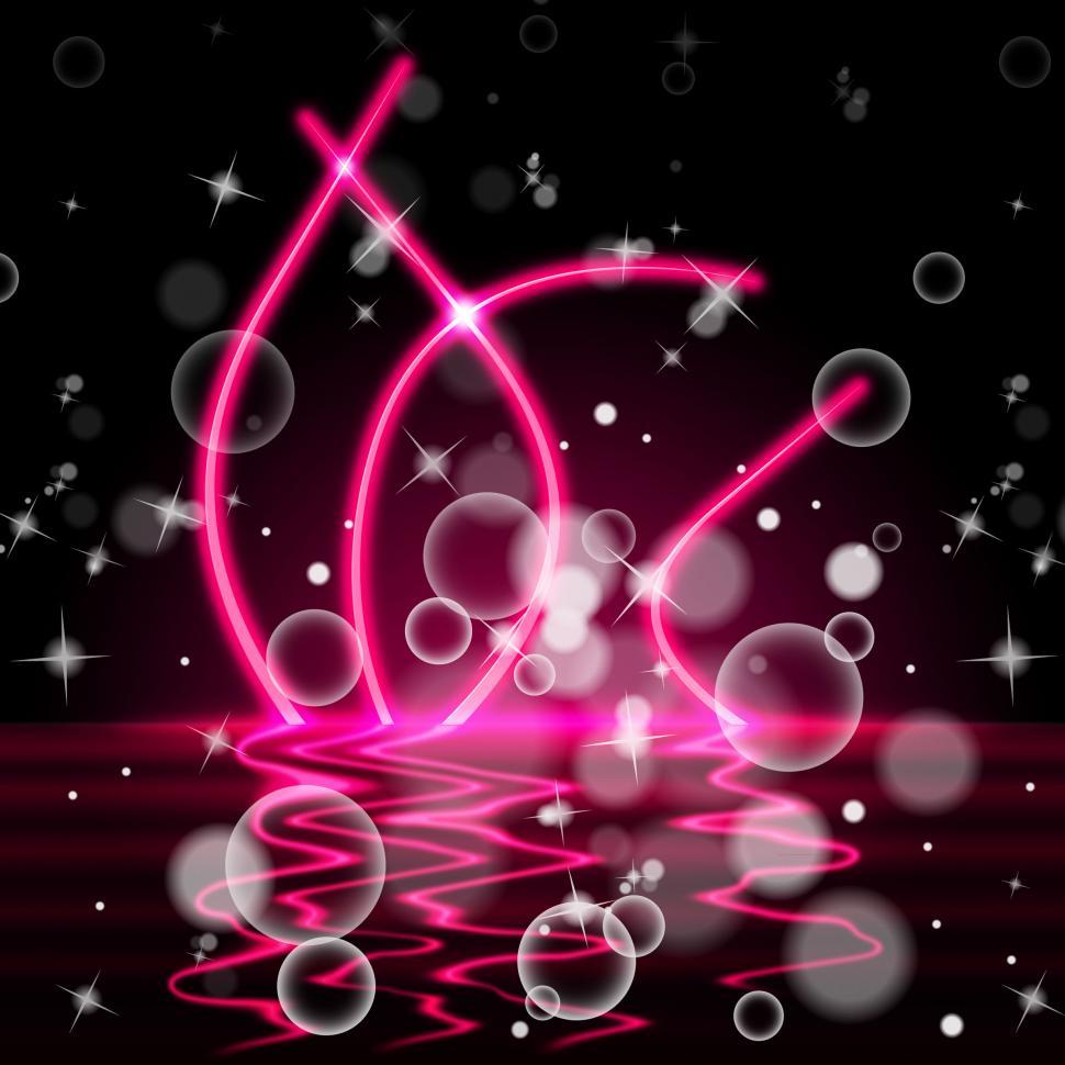 Free Image of River Neon Represents Bubbles Bright And Light 