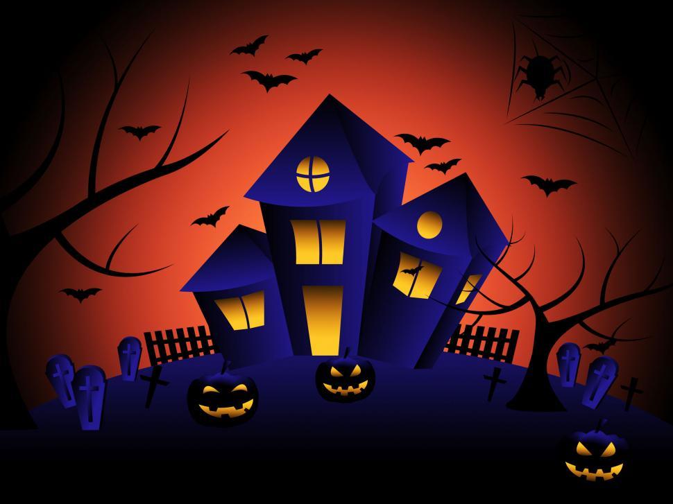 Free Image of Haunted House Indicates Trick Or Treat And Autumn 