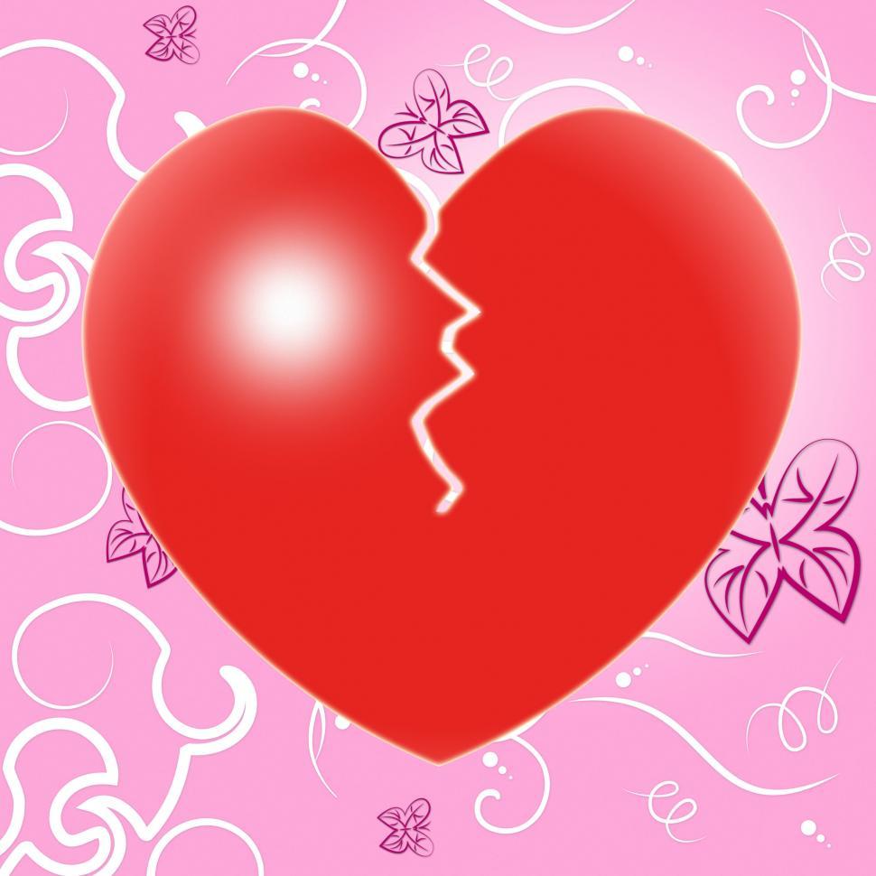 Free Image of Broken Heart Indicates Valentine Day And Breakup 