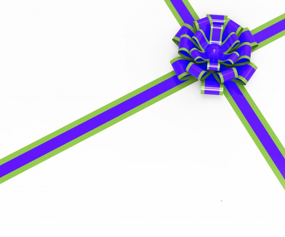 Free Image of Copyspace Bow Means Gift Box And Celebrate 