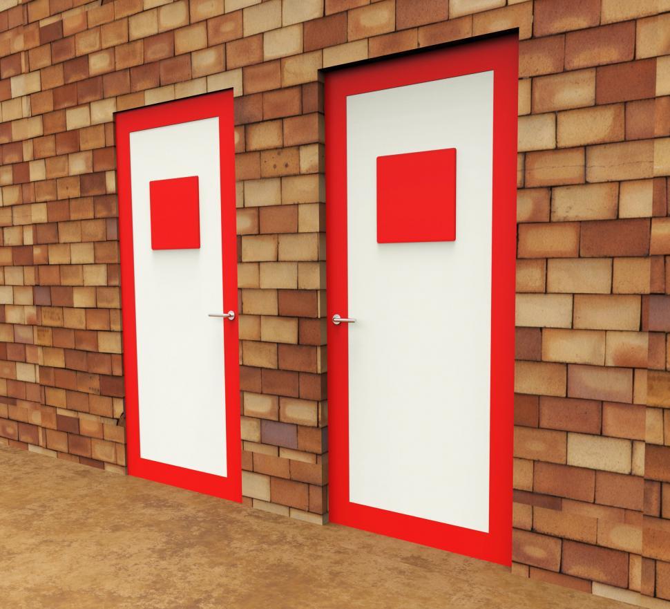 Free Image of Doors Choice Represents Path Choosing And Decide 