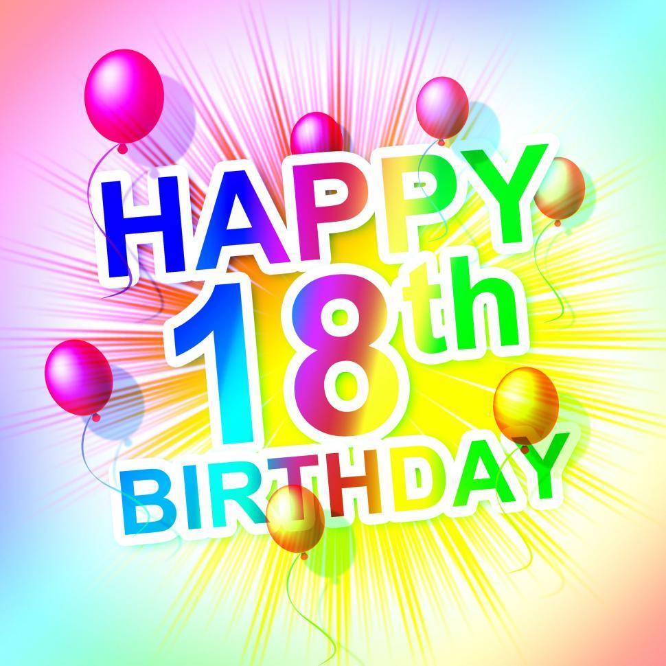 Free Image of Happy Birthday Means Congratulation Celebrate And Greetings 