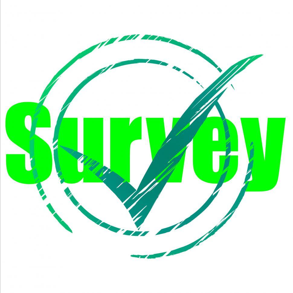 Free Image of Tick Survey Means Checkmark Confirmed And Correct 
