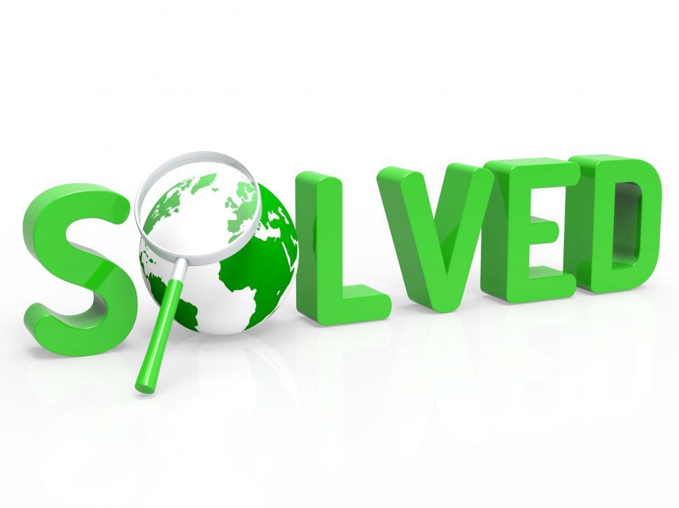 Free Image of Magnifier Solution Means Solved Resolve And Searches 