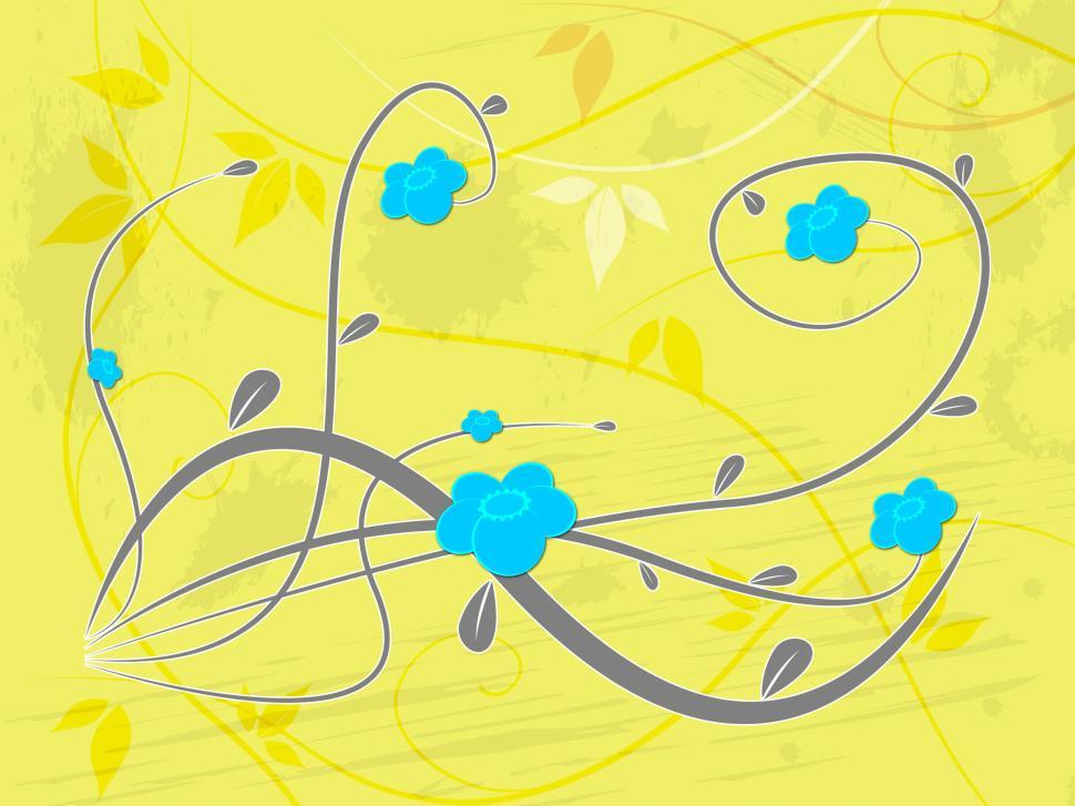 Free Image of Background Yellow Indicates Florist Flowers And Template 
