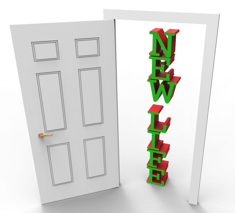 Free Image of New Life Means Fresh Start And Doors 