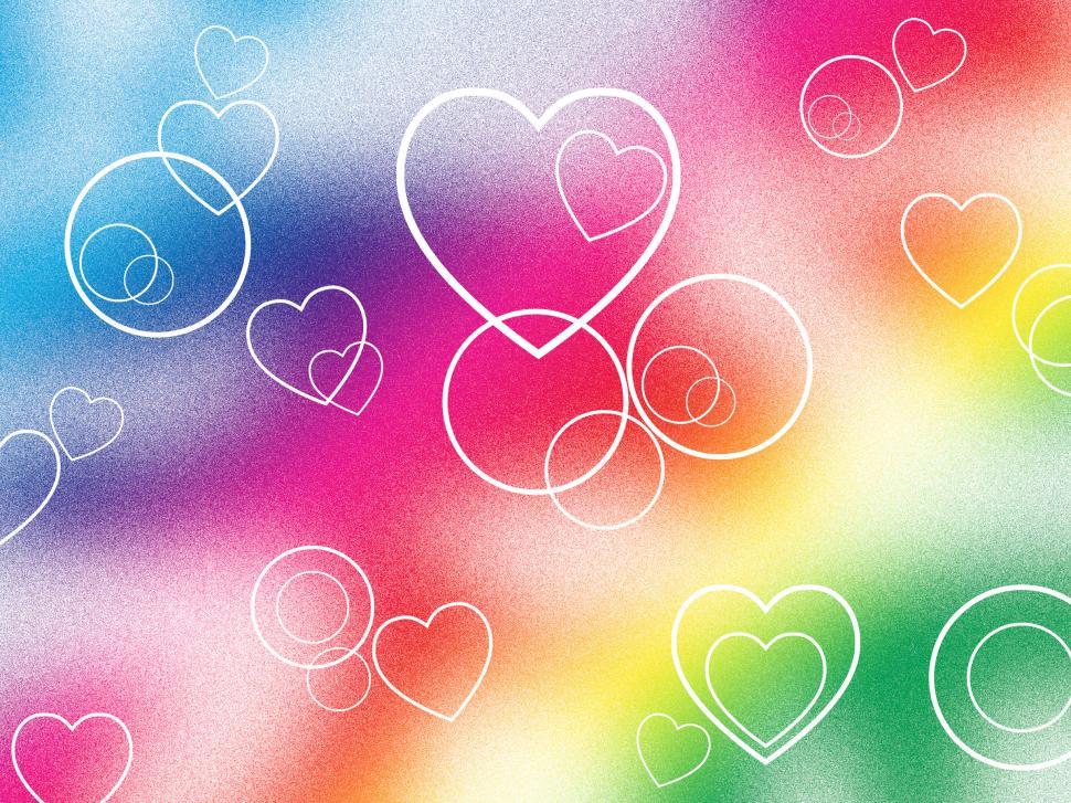 Free Image of Background Heart Means Valentines Day And Abstract 