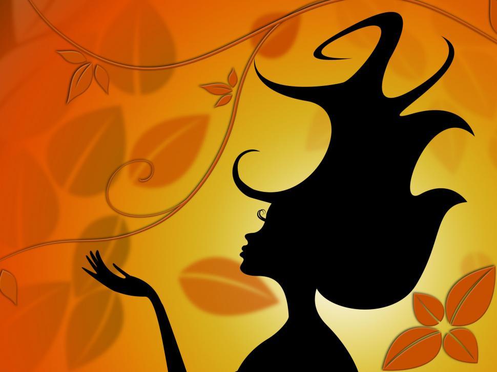 Free Image of Style Woman Represents Petal Hair And Flora 
