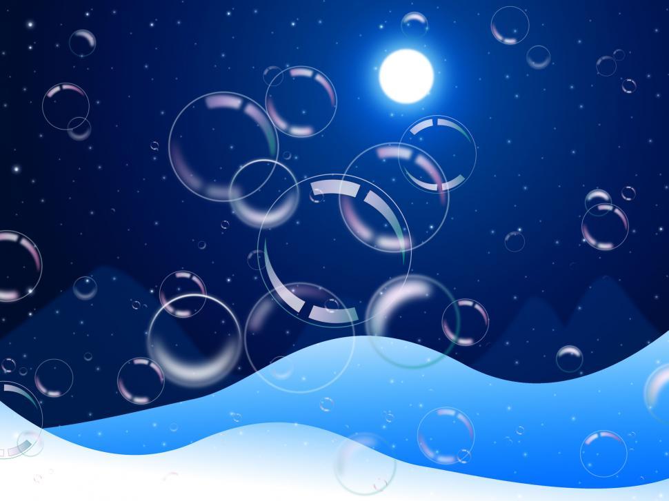 Free Image of Background Bubbles Means Snow Flakes And Backdrop 