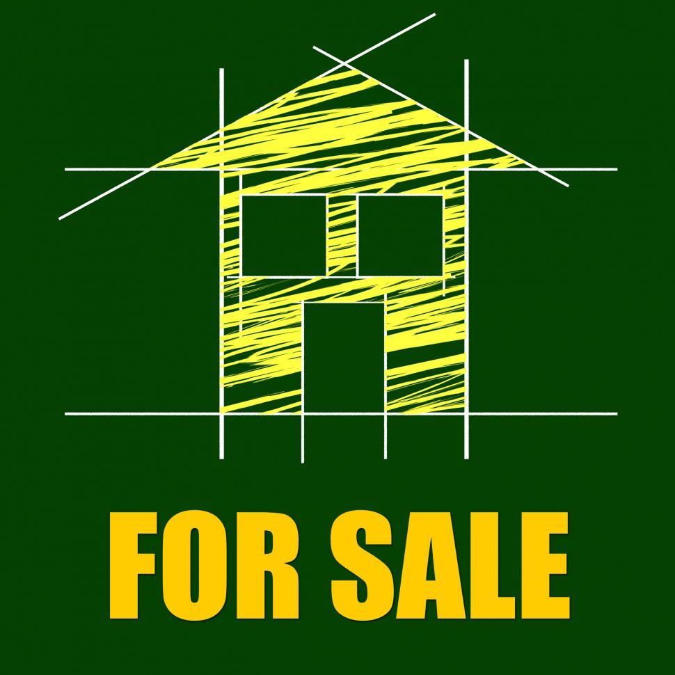Free Image of For Sale Shows Real Estate Agent And Architectural 