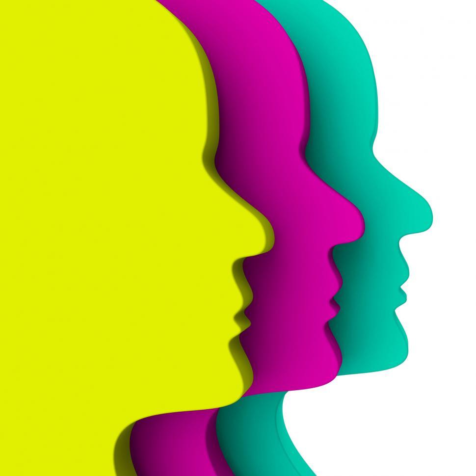 Free Image of Face People Means Team Work And Friends 