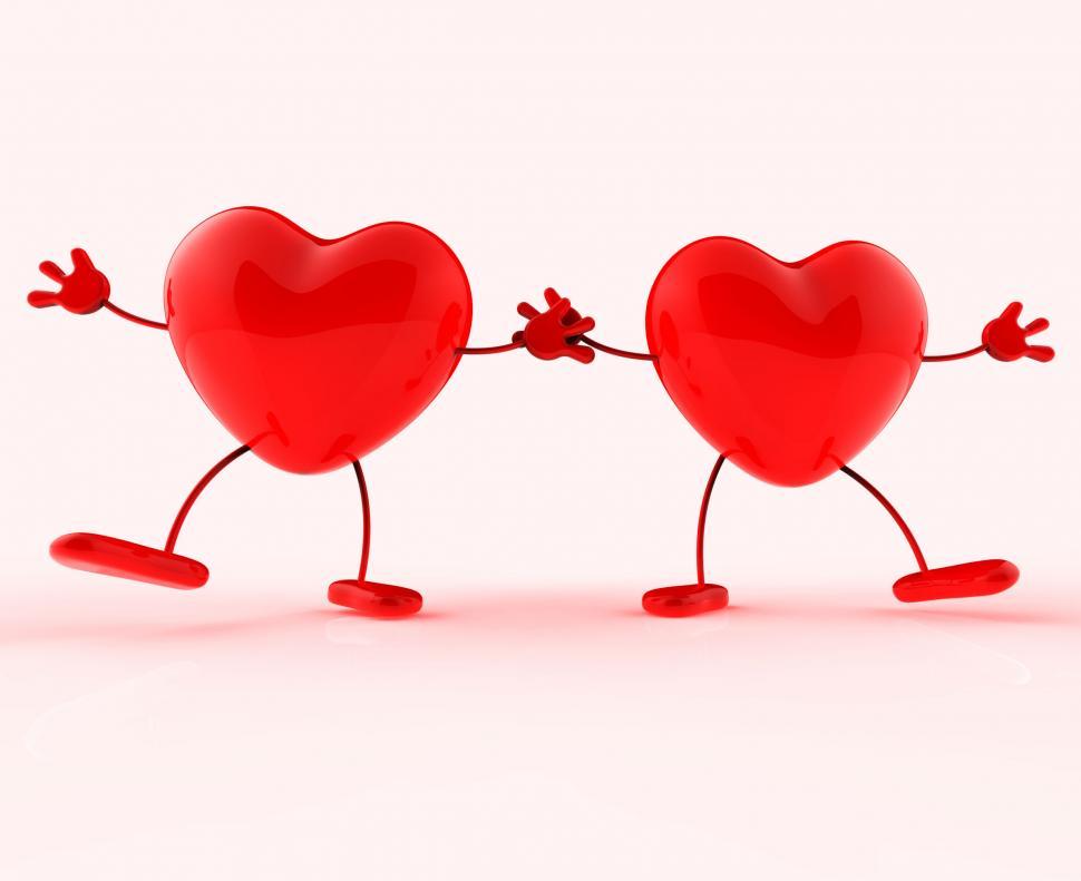 Free Image of Holding Hands Shows Valentines Day And Affectionate 