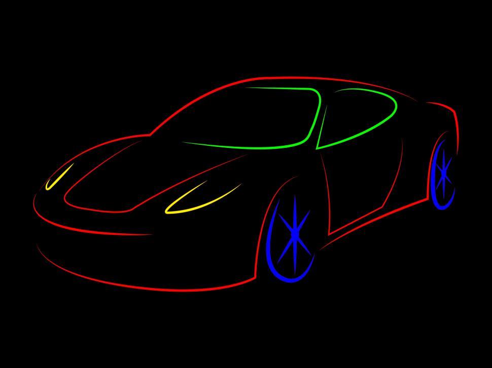 Free Image of Sportscar Illustration Means Modern Sporty And Design 
