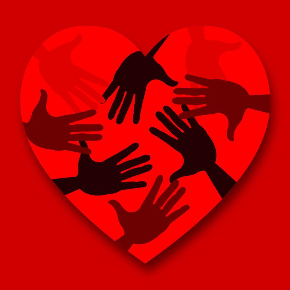 Free Image of Red Heart Represents Valentine s Day And Affection 