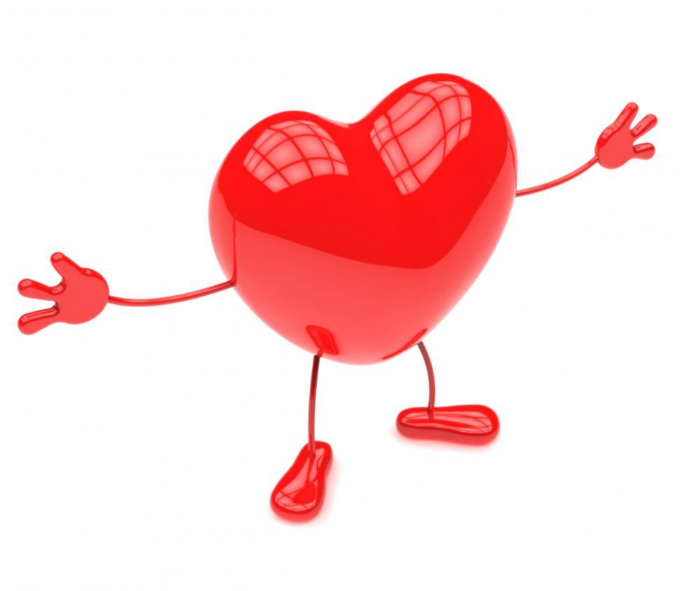 Free Image of Character Healthcare Represents Heart Shapes And Doctors 
