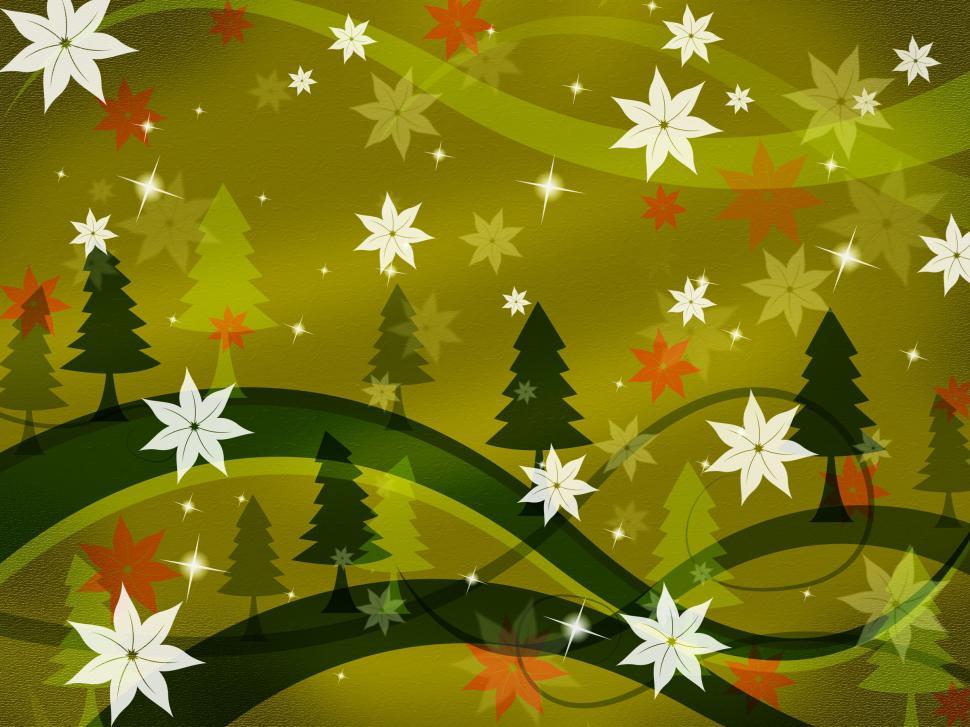 Free Image of Landscape Floral Represents Tree Trunk And Abstract 