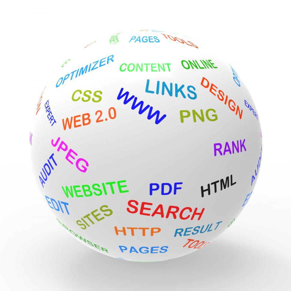 Free Image of Copyspace Sphere Shows Company Corporation And Copy-Space 