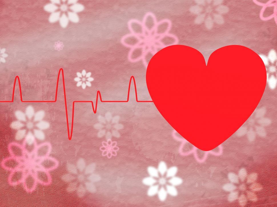 Free Image of Heart Pulse Means Text Space And Cardiology 
