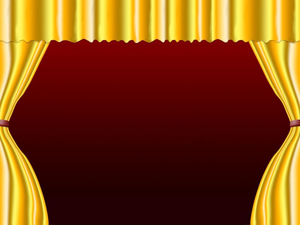 Free Image of Yellow Stage Shows Text Space And Copyspace 