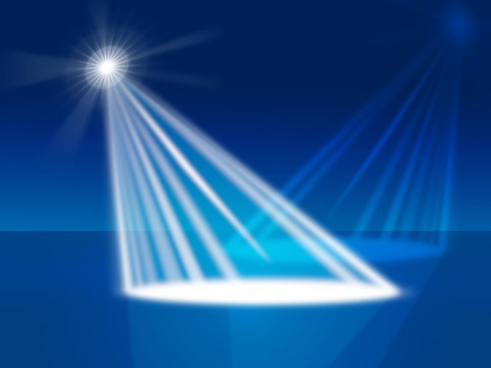 Free Image of Stage Glow Represents Beam Of Light And Broadway 