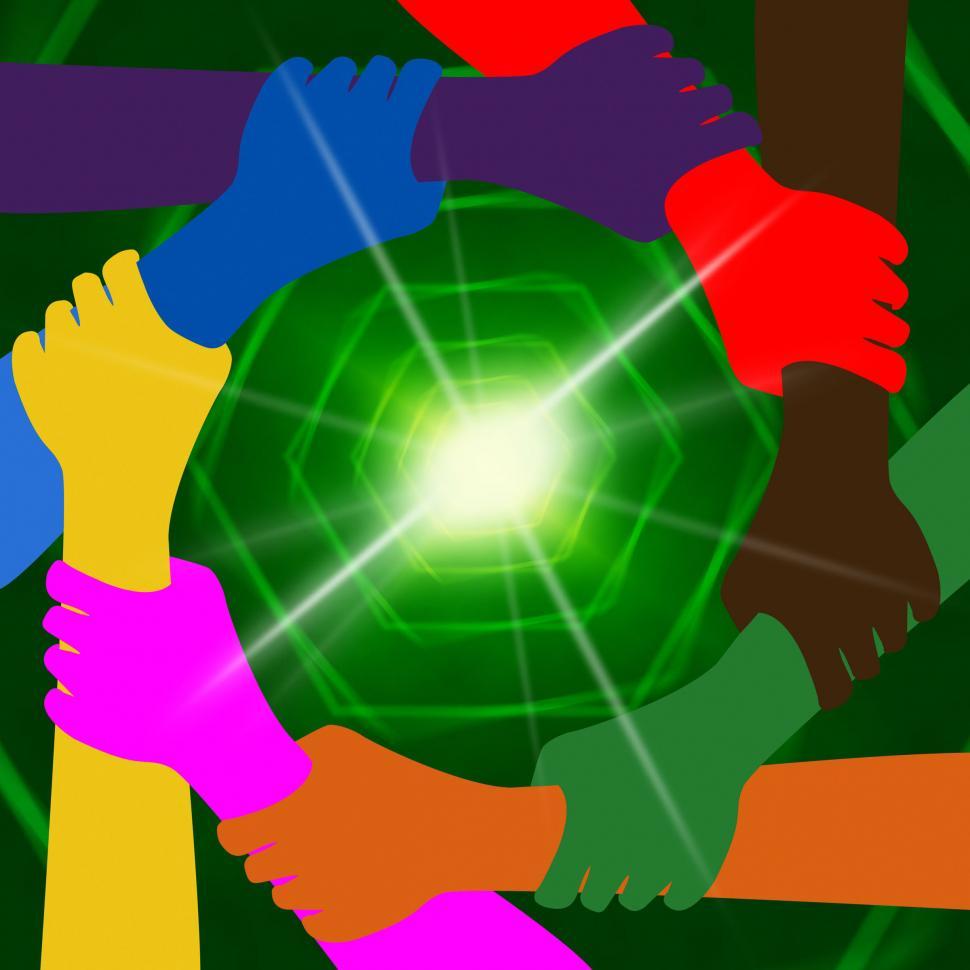 Free Image of Holding Hands Indicates Globalisation Together And Earth 
