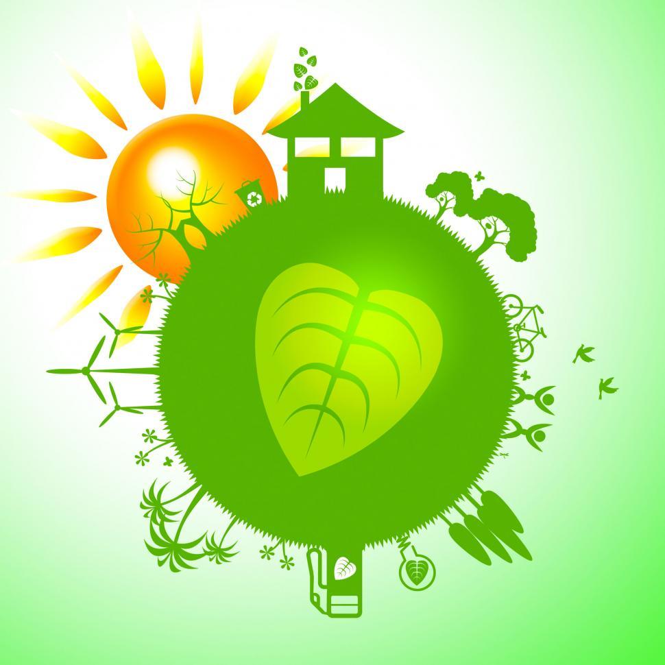 Free Image of Eco Sun Indicates Earth Friendly And Eco-Friendly 