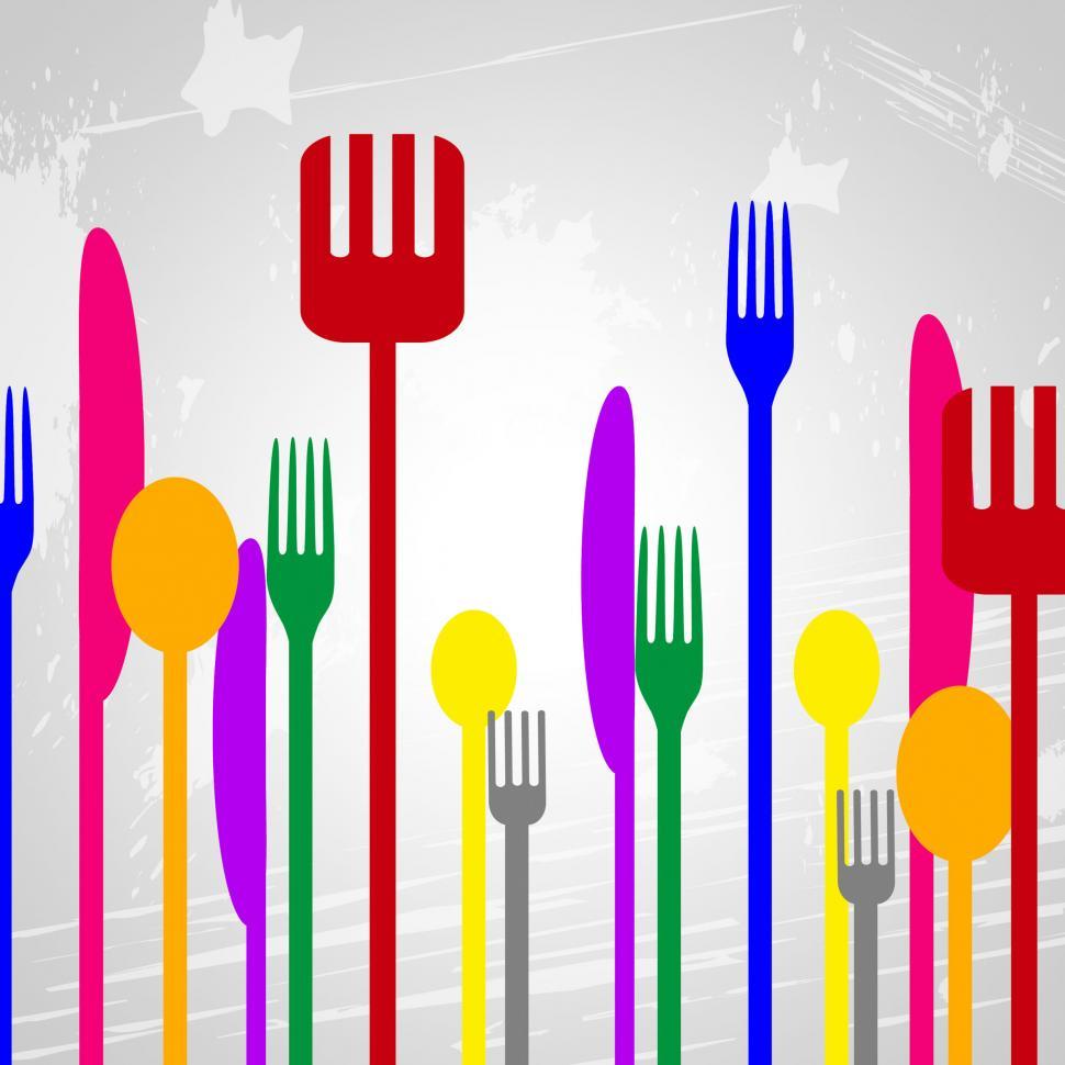 Free Image of Food Knives Represents Silverware Eat And Spoons 