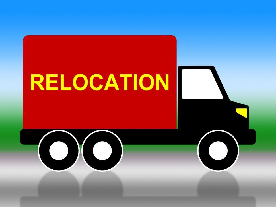 Free Image of Relocation Truck Means Change Of Residence And Freight 