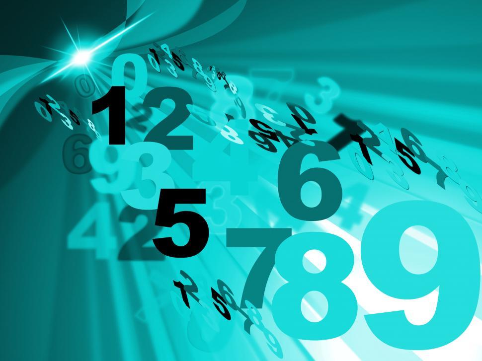 Free Image of Background Numbers Shows Template Counting And Digits 