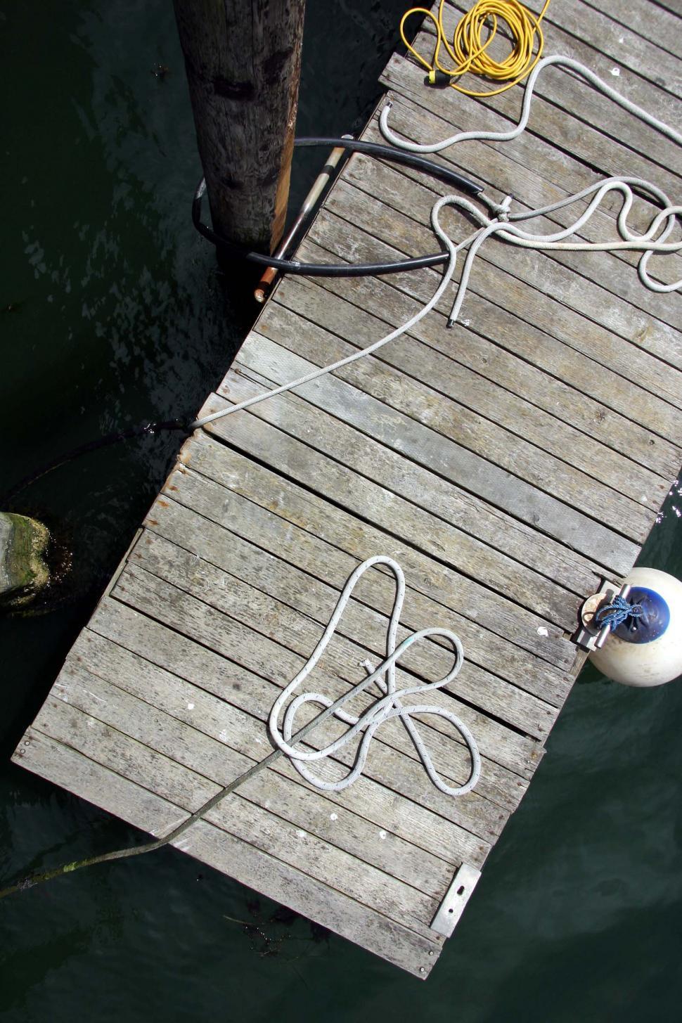Free Image of Pier from above 