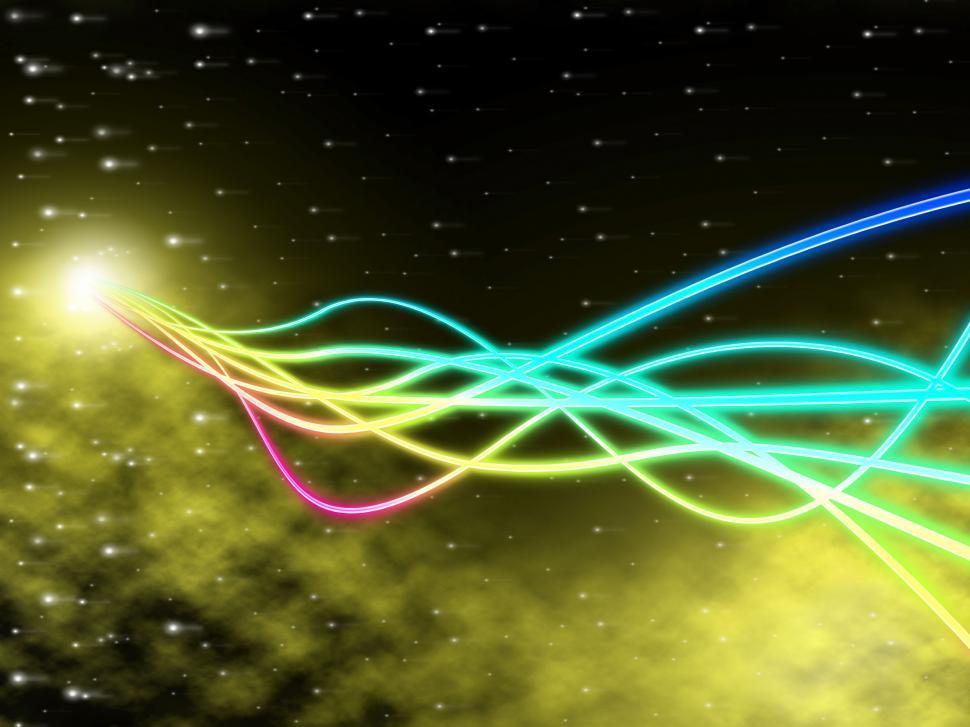 Free Image of Star Space Represents Neon Glow And Bright 