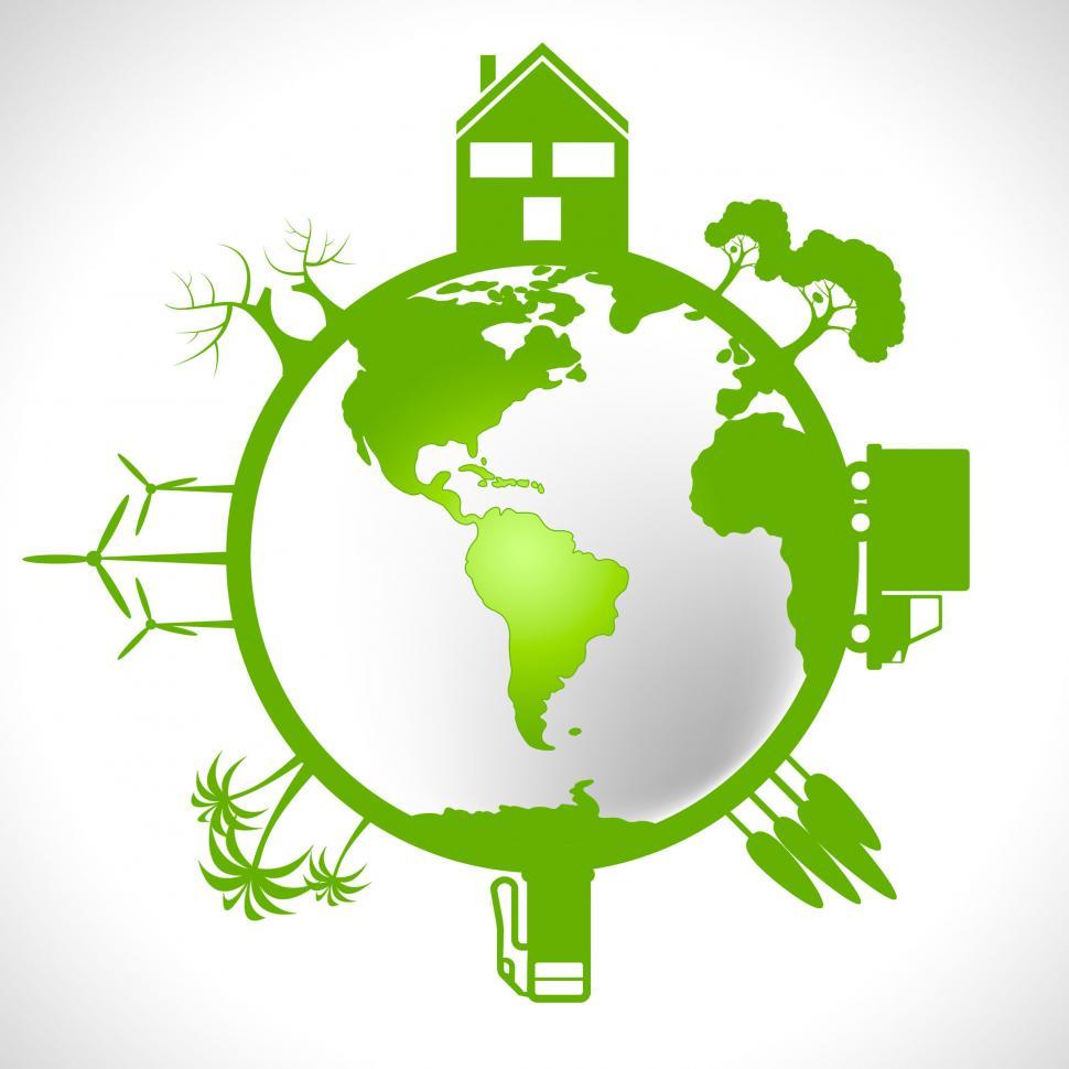 Free Image of Global World Shows Earth Day And Conservation 
