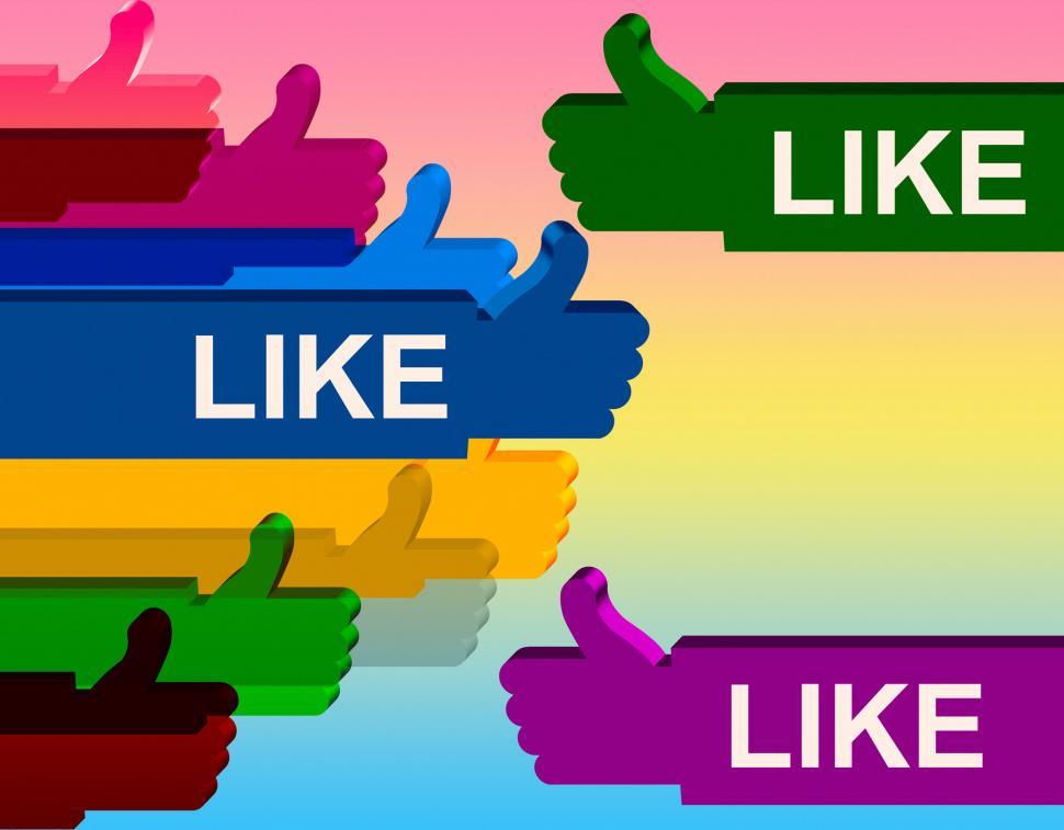 Free Image of Thumbs Up Means Social Media And Approval 