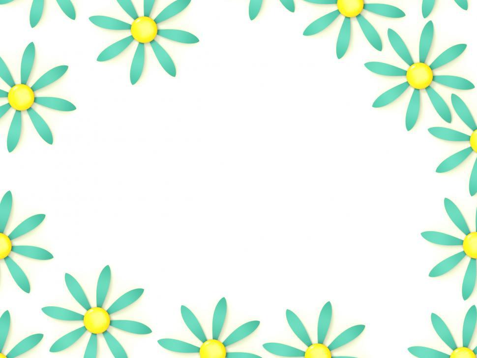 Free Image of Floral Copyspace Indicates Bloom Blank And Florals 