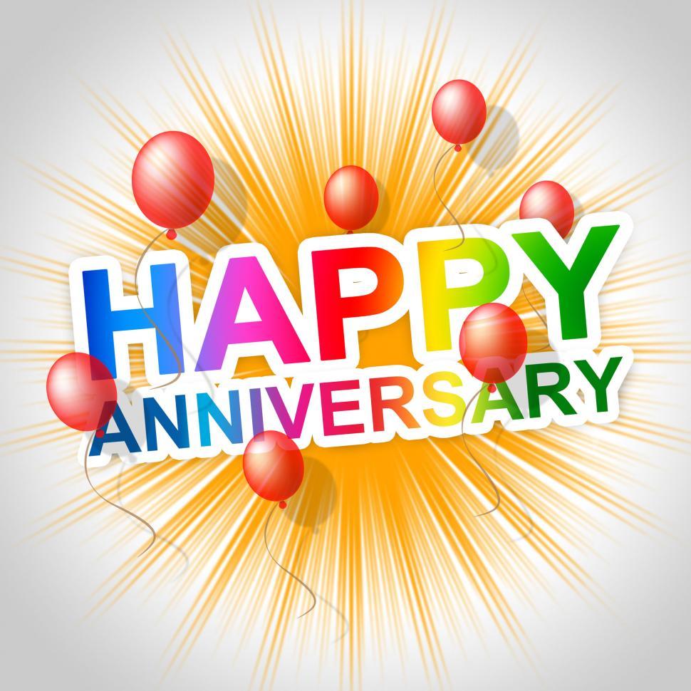 Free Image of Happy Anniversary Indicates Message Parties And Anniversaries 